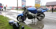Zderzenie auta z motocyklem - zdjęcie 2