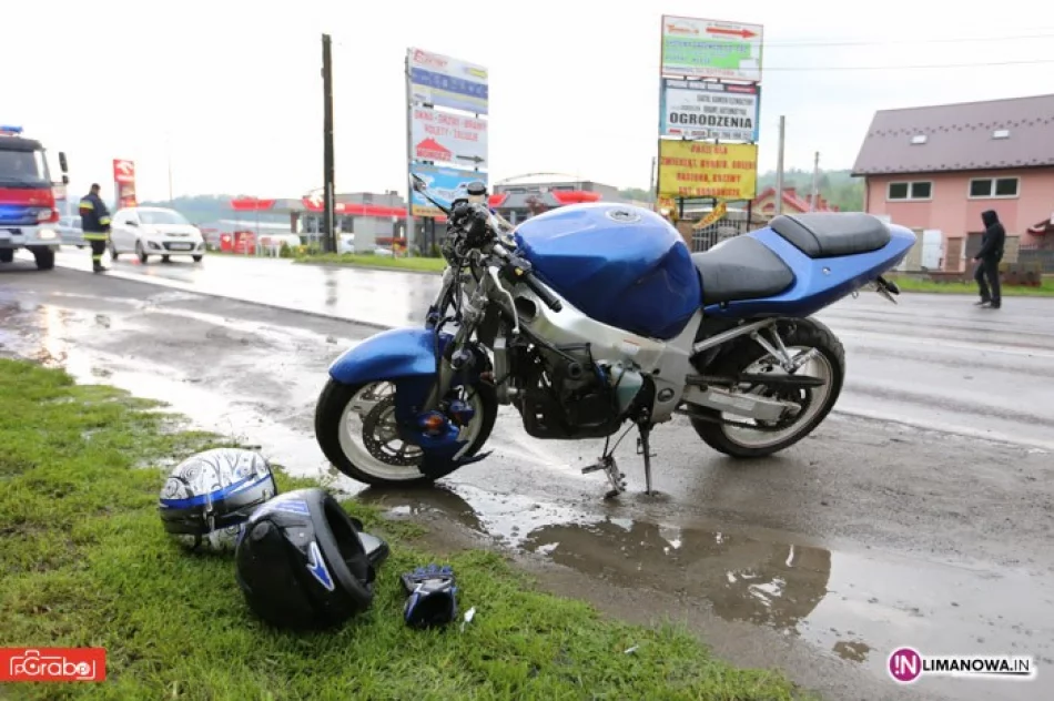 Zderzenie auta z motocyklem - zdjęcie 2