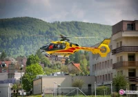 Poważny stan kierowcy, zabrał go śmigłowiec - zdjęcie główne