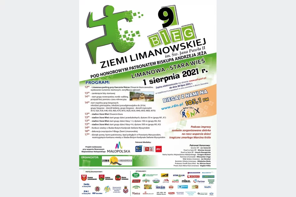 Zapraszamy na 9 Bieg Ziemi Limanowskiej - zdjęcie 2