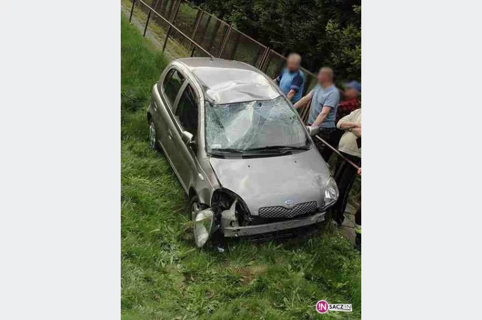 Toyota wpadła do rowu. 3 osoby trafiły do szpitala - zdjęcie 2