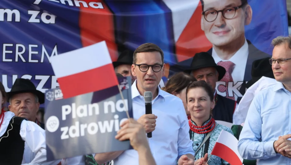 Premier w Starym Sączu przedstawiał "Polski Ład", a w Kurowie wizytował budowany most - zdjęcie 1