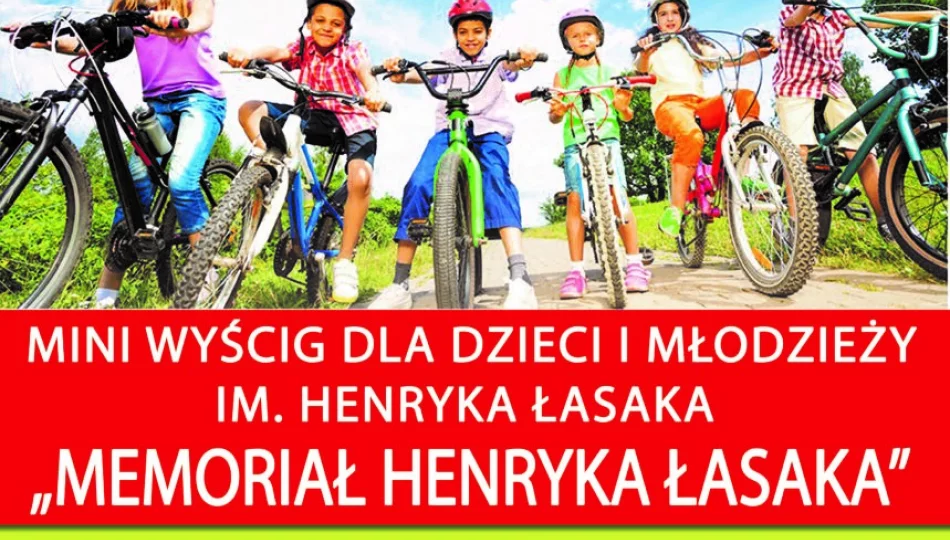 Mini wyścig kolarski dla dzieci i młodzieży „Memoriał Henryka Łasaka” -14 sierpnia w Limanowej - zdjęcie 1