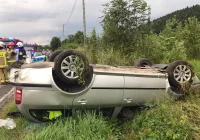 Miał prawie 3 promile i usiłował uciec z miejsca zdarzenia - zatrzymał go świadek (nagranie wypadku) - zdjęcie główne