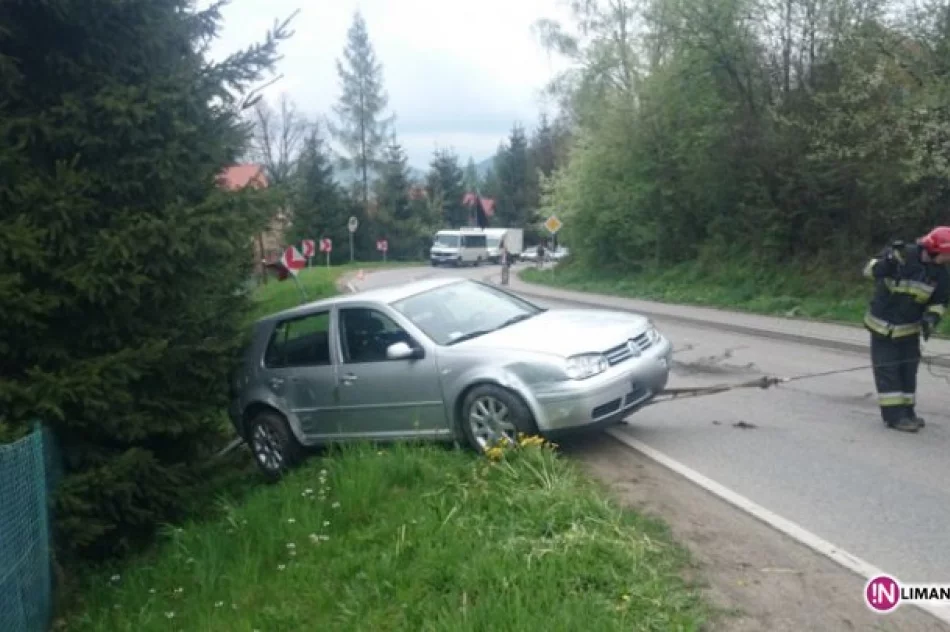 Samochód wypadł z drogi, kierowca pijany - zdjęcie 2