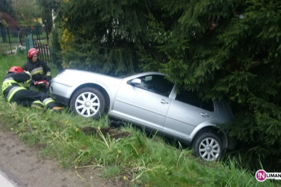 Samochód wypadł z drogi, kierowca pijany - zdjęcie 4