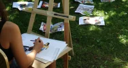 WYOBRAŹNIA PRZESZŁOŚCI – plenerowe warsztaty edukacyjno-artystyczne w Muzeum Regionalnym Ziemi Limanowskiej - zdjęcie 4