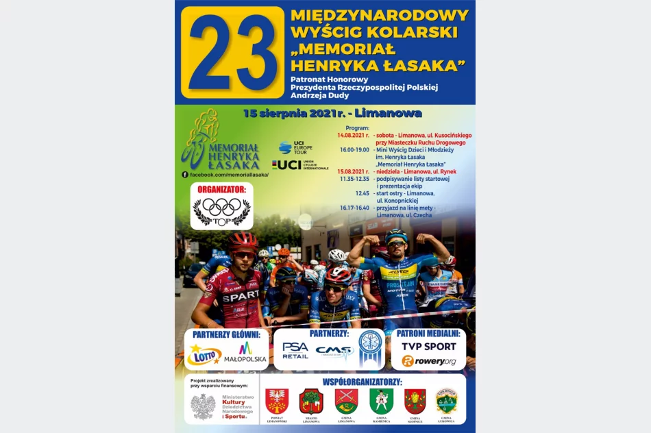 15 sierpnia br. wystartuje 23. Międzynarodowy Wyścig Kolarski „Memoriał Henryka Łasaka” - zdjęcie 2