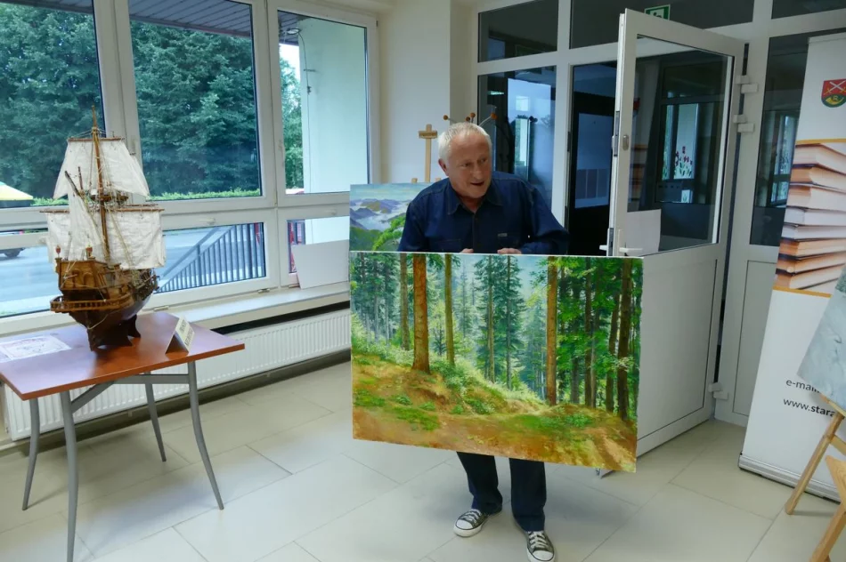 Wśród żagli i okrętów – spotkanie i wystawa w bibliotece w Pisarzowej - zdjęcie 5