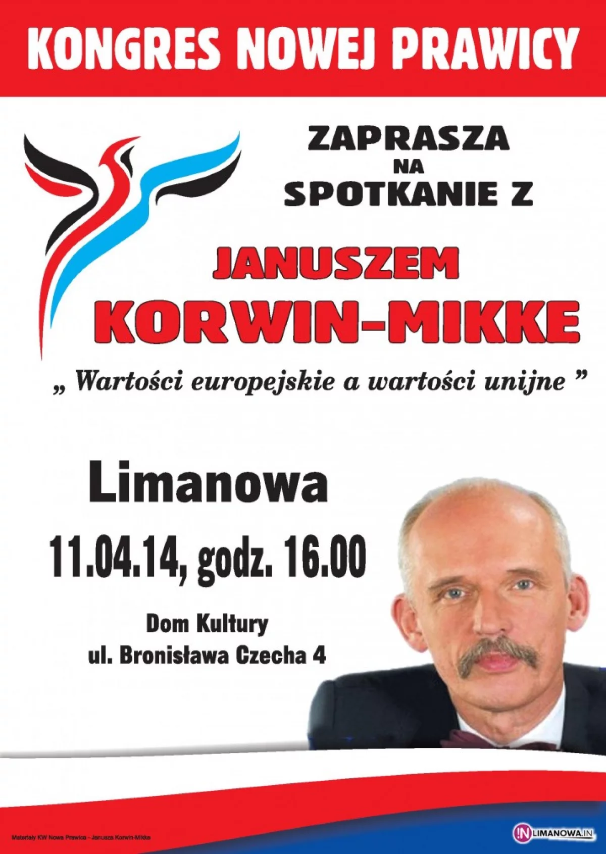 Janusz Korwin-Mikke w Limanowej