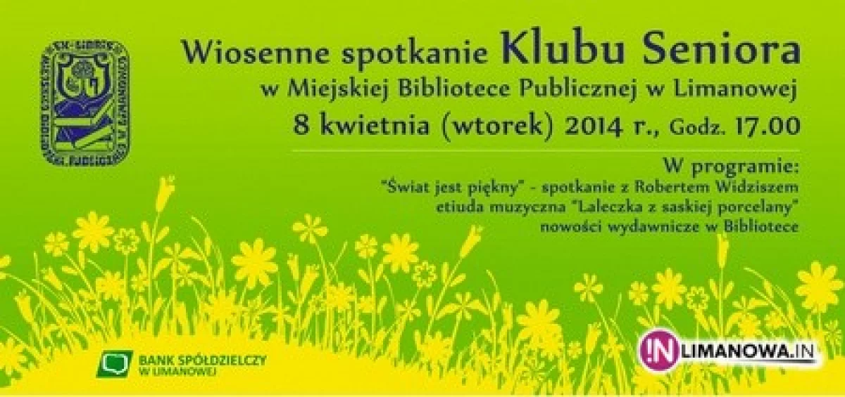 Wiosenne spotkanie seniorów w bibliotece