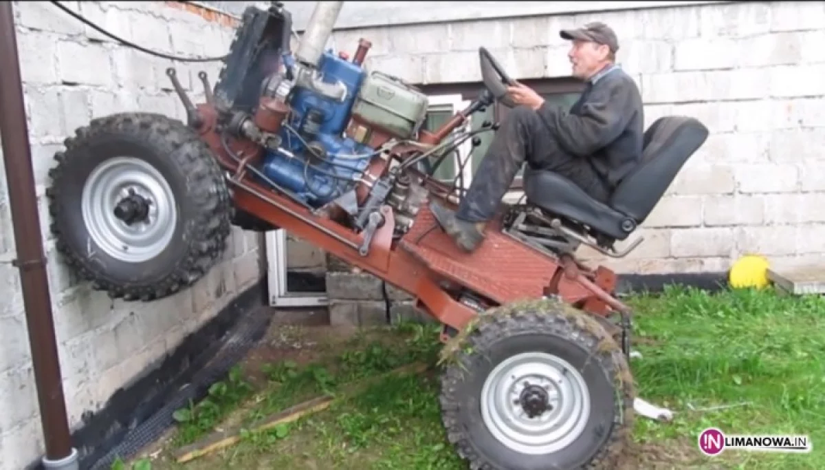 Samodzielnie stworzył traktor 4x4