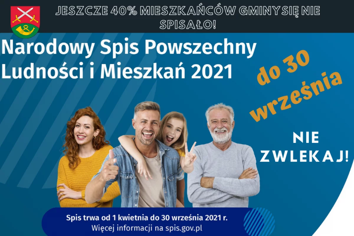 Spis trwa do 30 września 2021 r. Nie zwlekaj!