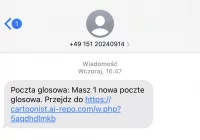 Otrzymałeś sms: masz 1 nowa pocztę głosową? To oszustwo! - zdjęcie główne