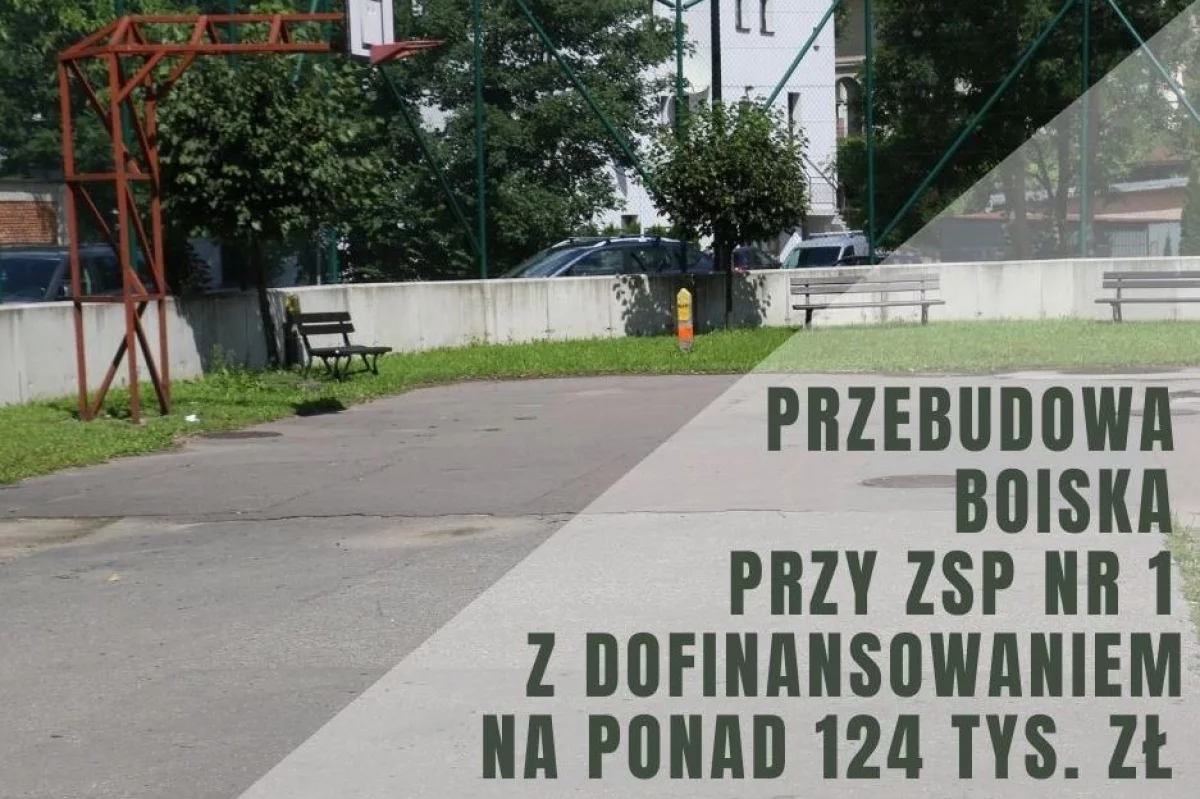 Ponad 124 tys. zł dofinansowania na przebudowę boiska przy ZSP nr 1