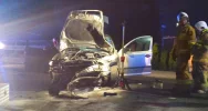 Samochód uderzył w drzewo, dwie osoby poszkodowane - zdjęcie 3