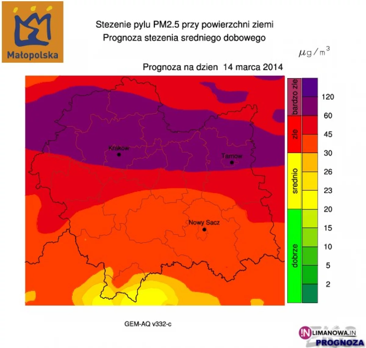 I stopień zagrożenia zanieczyszczeniem powietrza