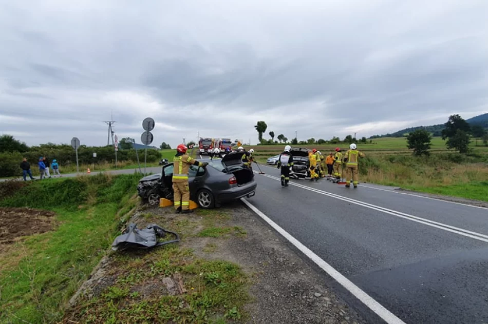 Zderzenie samochodów na krajówce - droga odblokowana - zdjęcie 6