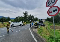 Zderzenie samochodów na krajówce - droga odblokowana - zdjęcie główne