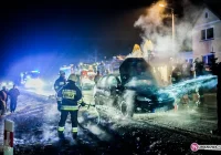 Pożar samochodu - zdjęcie główne