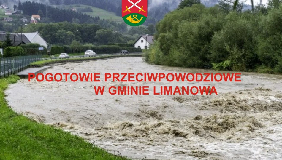 Ogłoszenie pogotowia przeciwpowodziowego w gminie Limanowa - zdjęcie 1