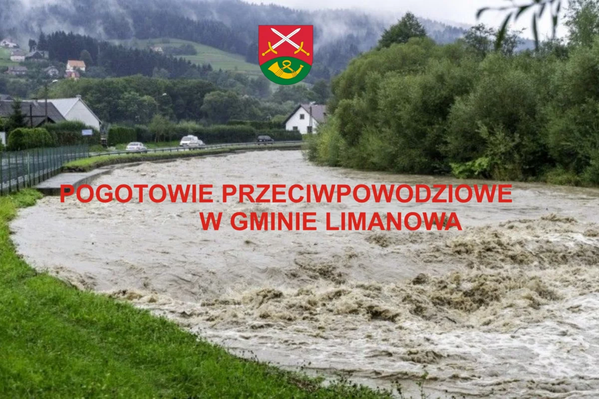 Ogłoszenie pogotowia przeciwpowodziowego w gminie Limanowa