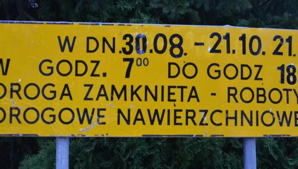 Zamknięto drogę na terenie miasta. Koniec utrudnień w październiku - zdjęcie 1