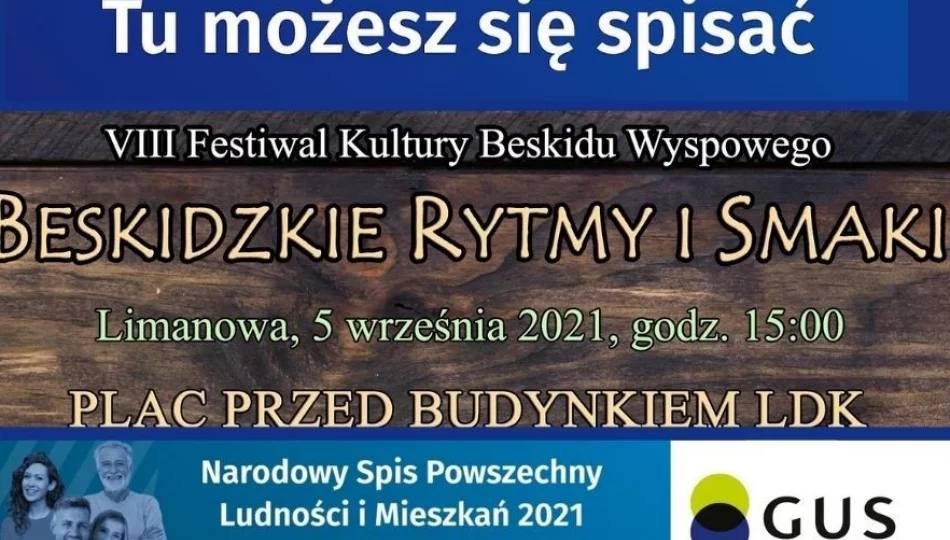 Podczas niedzielnego Festiwalu „Beskidzkie Rytmy i Smaki” można będzie się spisać w Narodowym Spisie Powszechnym - zdjęcie 1