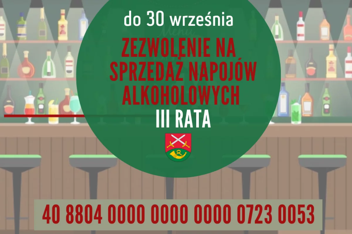 Opłata za korzystanie z zezwoleń na sprzedaż napojów alkoholowych 