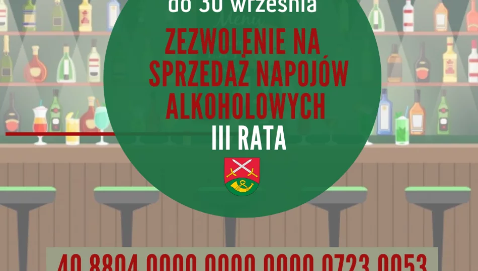 Opłata za korzystanie z zezwoleń na sprzedaż napojów alkoholowych  - zdjęcie 1