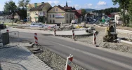Postępują prace przy budowie nowego ronda w ciągu DK 28 - zdjęcie 2