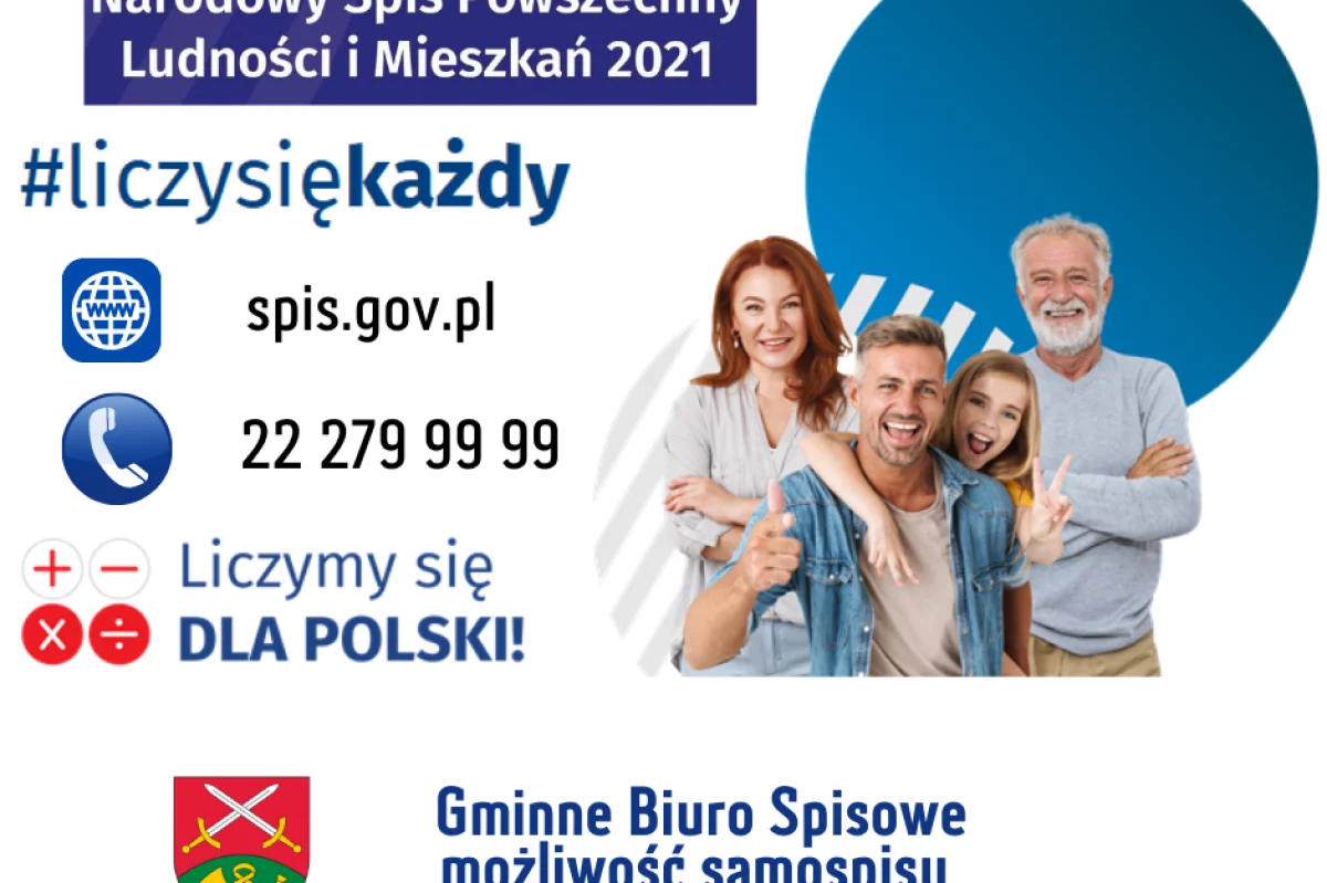 Liczymy się dla Polski! - coraz mniej czasu na realizacje obowiązku spisowego!