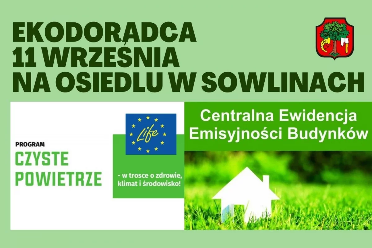 W sobotę 11 września – Punkt informacyjny EKODORADCY na osiedlu w Sowlinach