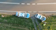 Uciekając zderzył się z radiowozem. Zatrzymano nietrzeźwego 23-latka na crossie - zdjęcie 2