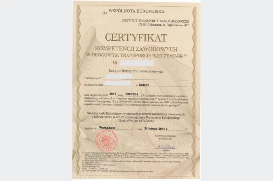 Licencja Transportowa w 14 dni! Użyczenie Certyfikatu!  - zdjęcie 1