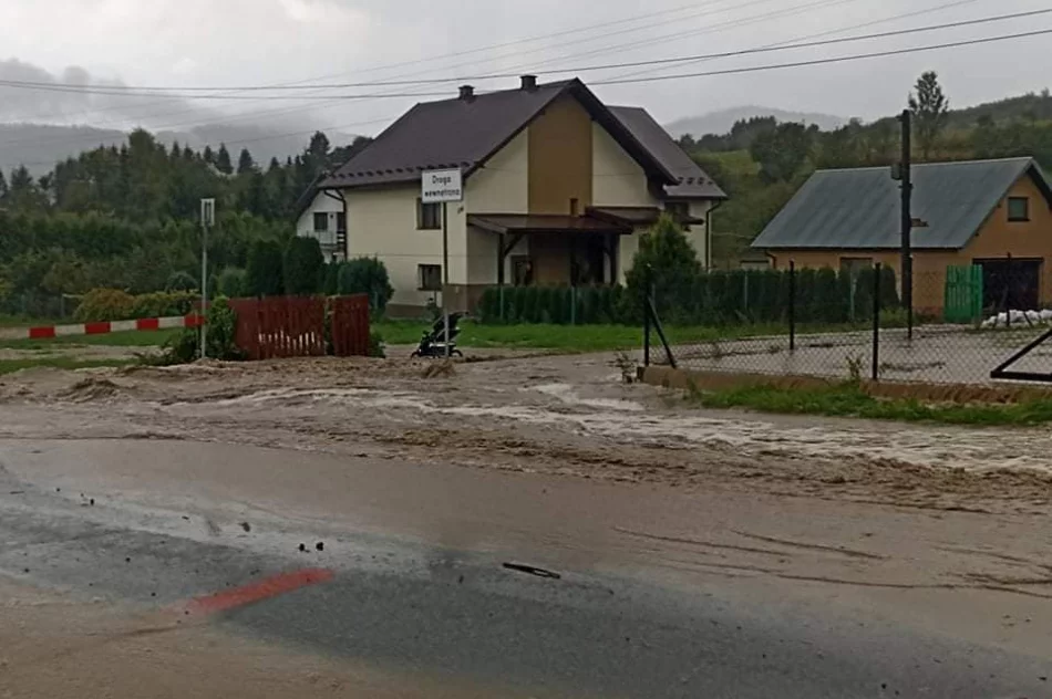 Zalane drogi i posesje, podtopione piwnice. "Było gorzej niż w niedzielę, ściana deszczu spadła na osiedle" - zdjęcie 8