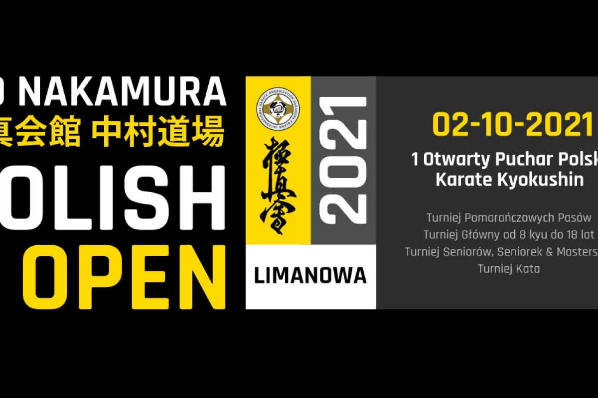 Zbliża się I Otwarty Puchar Polski Karate Kyokushin IKO Nakamura Polish Open 2021 w Limanowej
