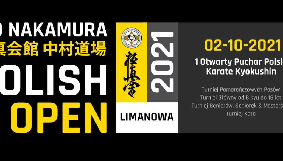 Zbliża się I Otwarty Puchar Polski Karate Kyokushin IKO Nakamura Polish Open 2021 w Limanowej - zdjęcie 1