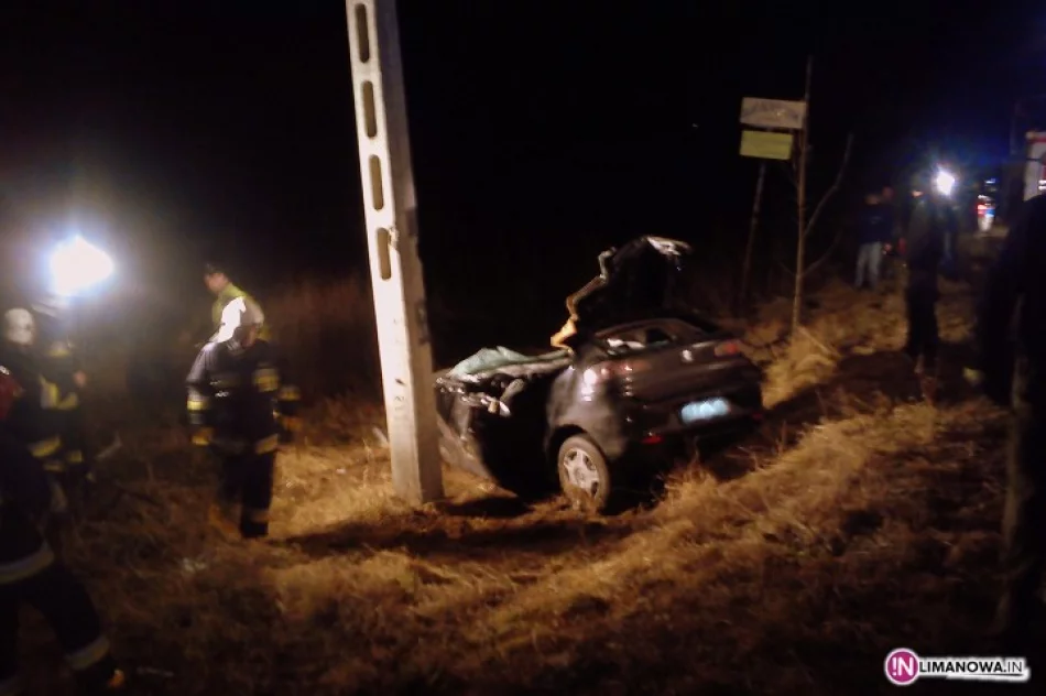 Seat uderzył w słup - jedna osoba ranna - zdjęcie 2