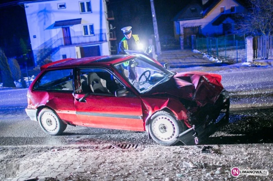 Czołowe zderzenie fiata z hondą - zdjęcie 3