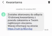 SMS o kwarantannie to oszustwo! - zdjęcie główne