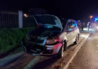 Zderzenie na "krajówce", dwie osoby trafiły do szpitala - zdjęcie główne