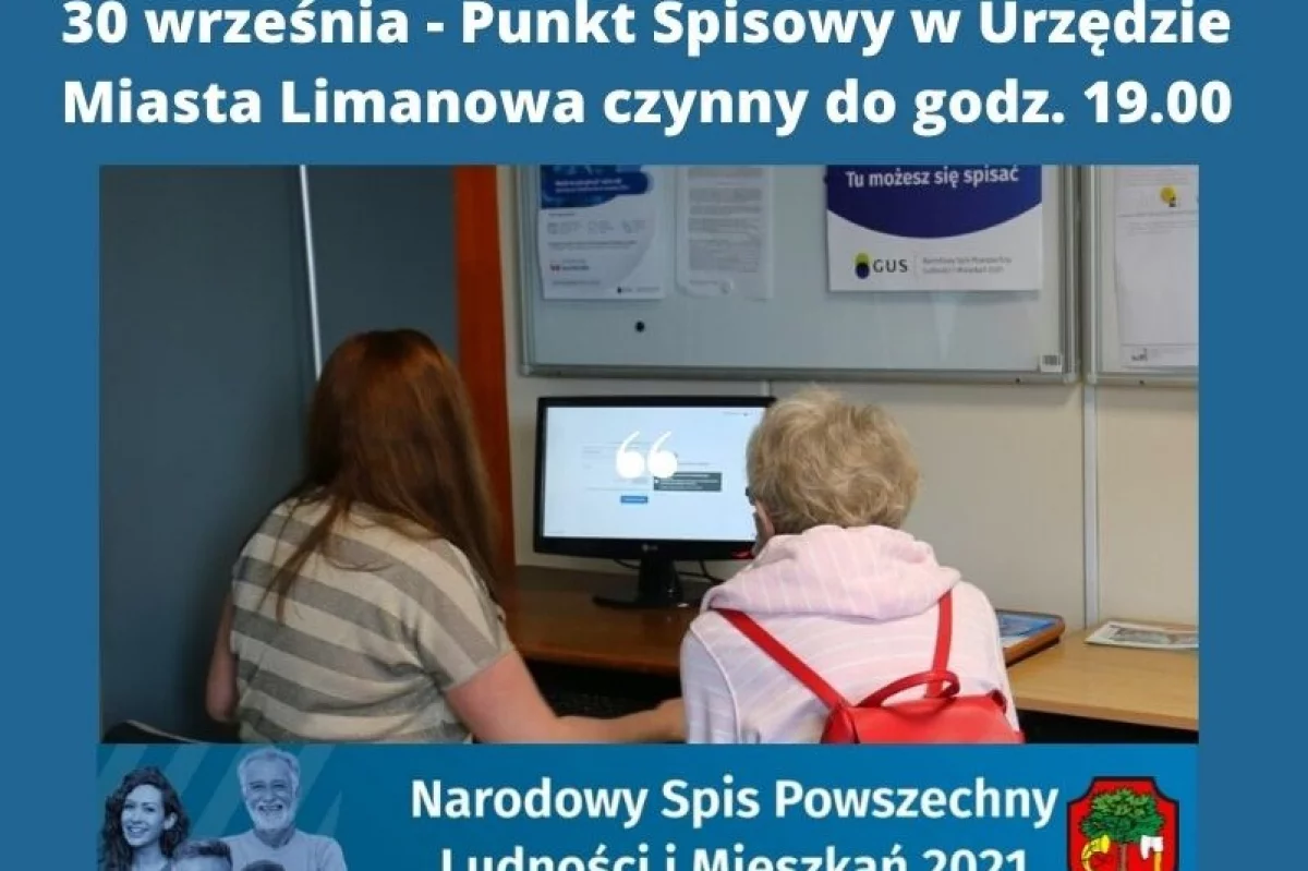 Uwaga! jutro ostatni dzień na dokonanie spisu w Narodowym Spisie Powszechnym – Biuro Spisowe otwarte do godz. 19.00