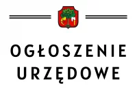 Ogłoszenie urzędowe - zdjęcie główne