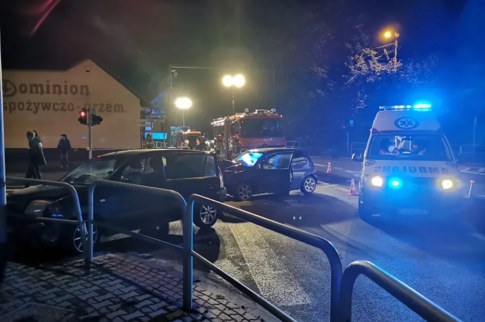 Groźnie wyglądająca kolizja na skrzyżowaniu - zdjęcie 3