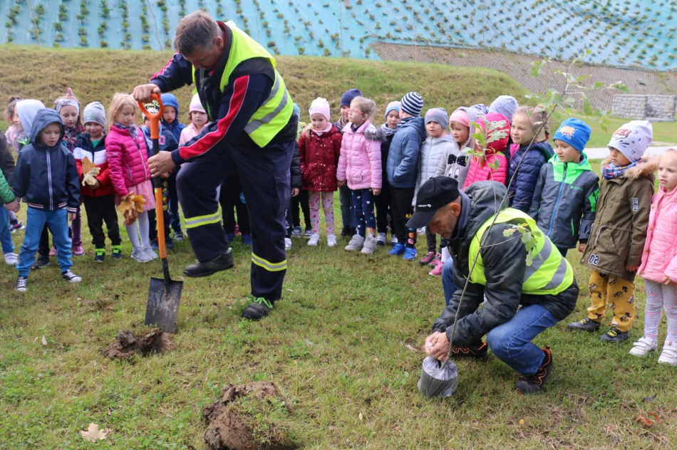 Dąb symbolizujący działania dla ochrony środowiska i klimatu posadzono w Parku Miejskim - zdjęcie 5