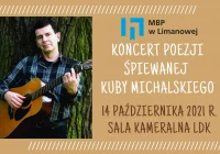 14 października odbędzie się koncert poezji śpiewanej Jakuba Michalskiego - zdjęcie główne