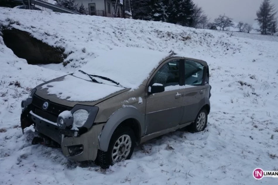 Dachowanie samochodów. Bardzo ślisko na drogach - zdjęcie 2