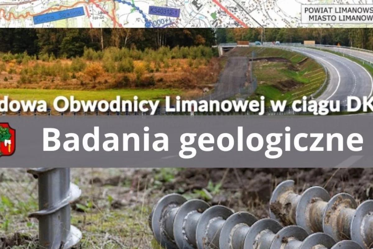 Badania geologiczne w związku z budową obwodnicy Limanowej