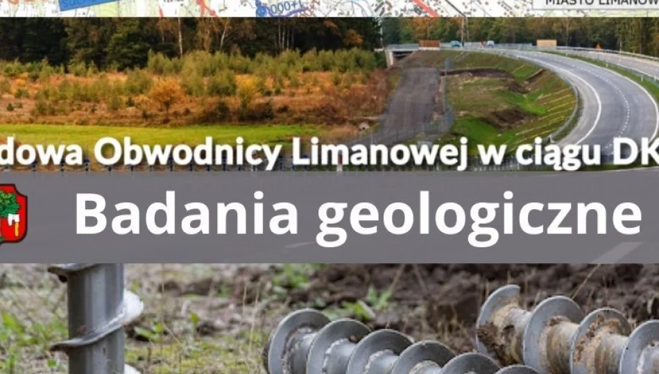 Badania geologiczne w związku z budową obwodnicy Limanowej - zdjęcie 1